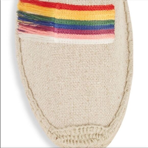 Soludos Pride Canvas Esapdrille Flat Slip on - Picture 10 of 11